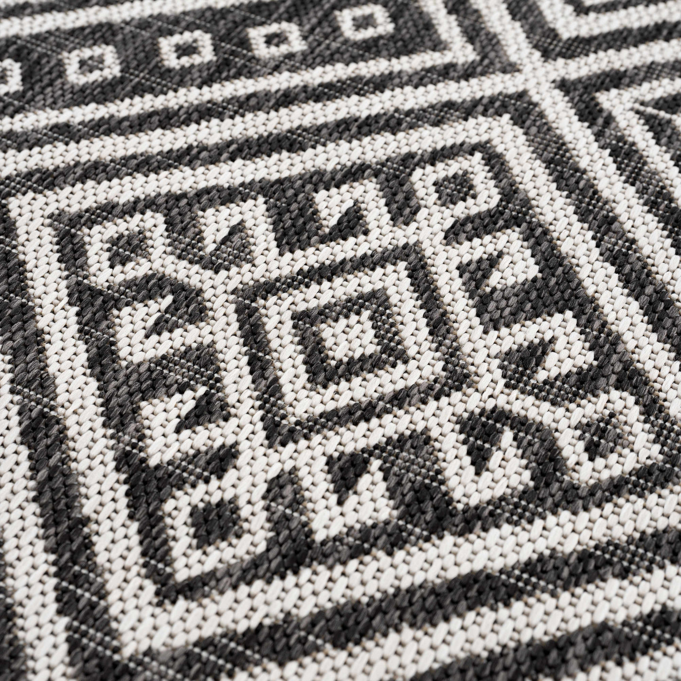Frankville Black&White All Over Performance Outdoor Rug by Boutique Rugs