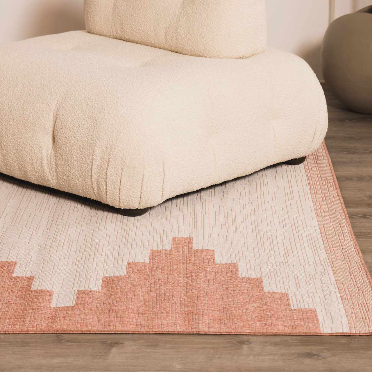 Djugun Peach Fuzz Indoor & Outdoor Area Rug by Boutique Rugs