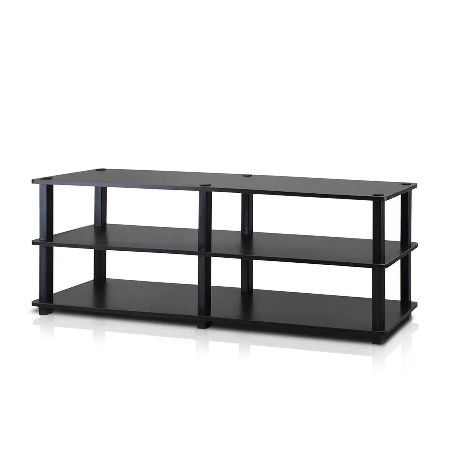 Modern 3-Shelf Espresso Black Shoe Rack - Holds up to 18 Pair of Shoes by HomePacific