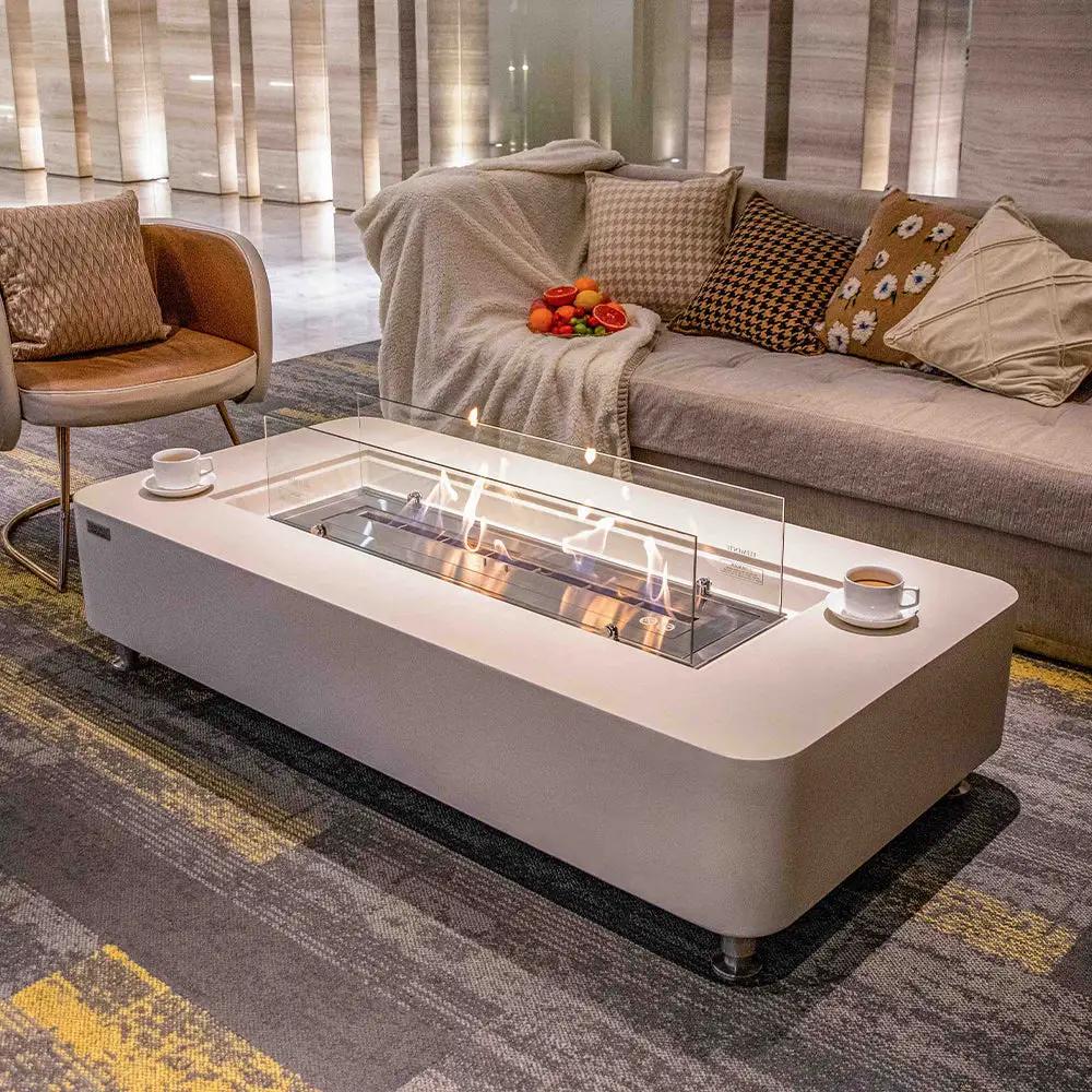 Elementi Sydney Ethanol Fire Pit 61.9 x 29.9 Inches