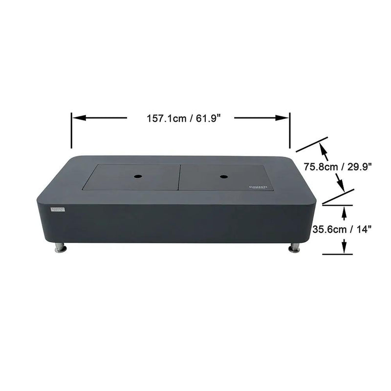Elementi Sydney Ethanol Fire Pit 61.9 x 29.9 Inches by EnvelorHome