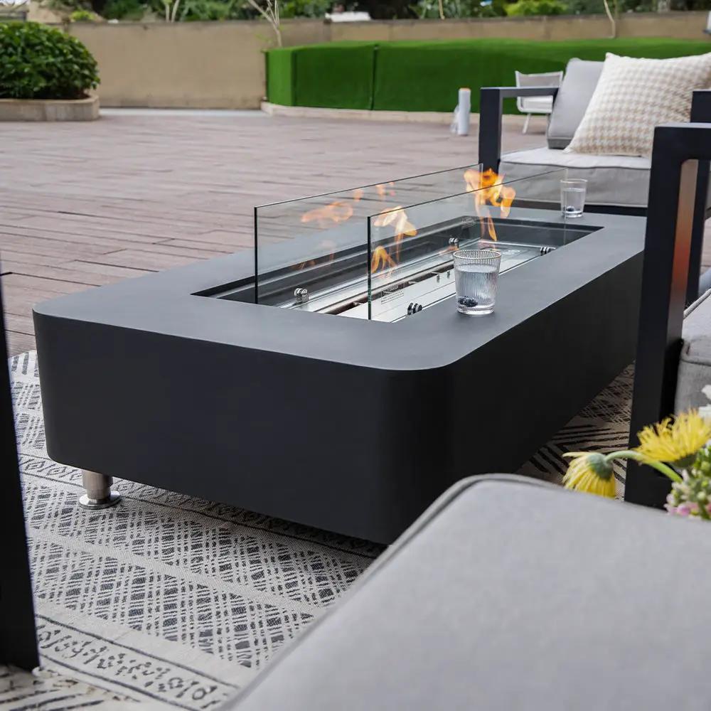 Elementi Sydney Ethanol Fire Pit 61.9 x 29.9 Inches by EnvelorHome