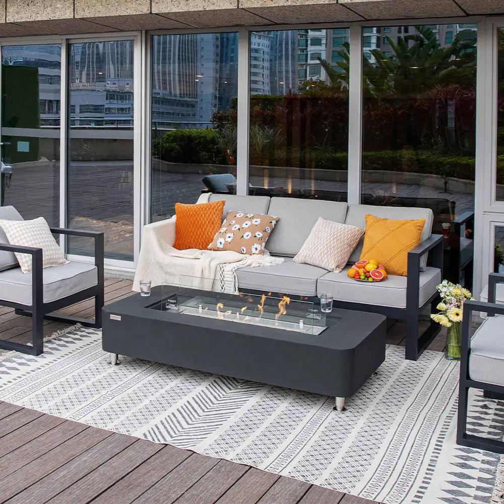 Elementi Sydney Ethanol Fire Pit 61.9 x 29.9 Inches by EnvelorHome