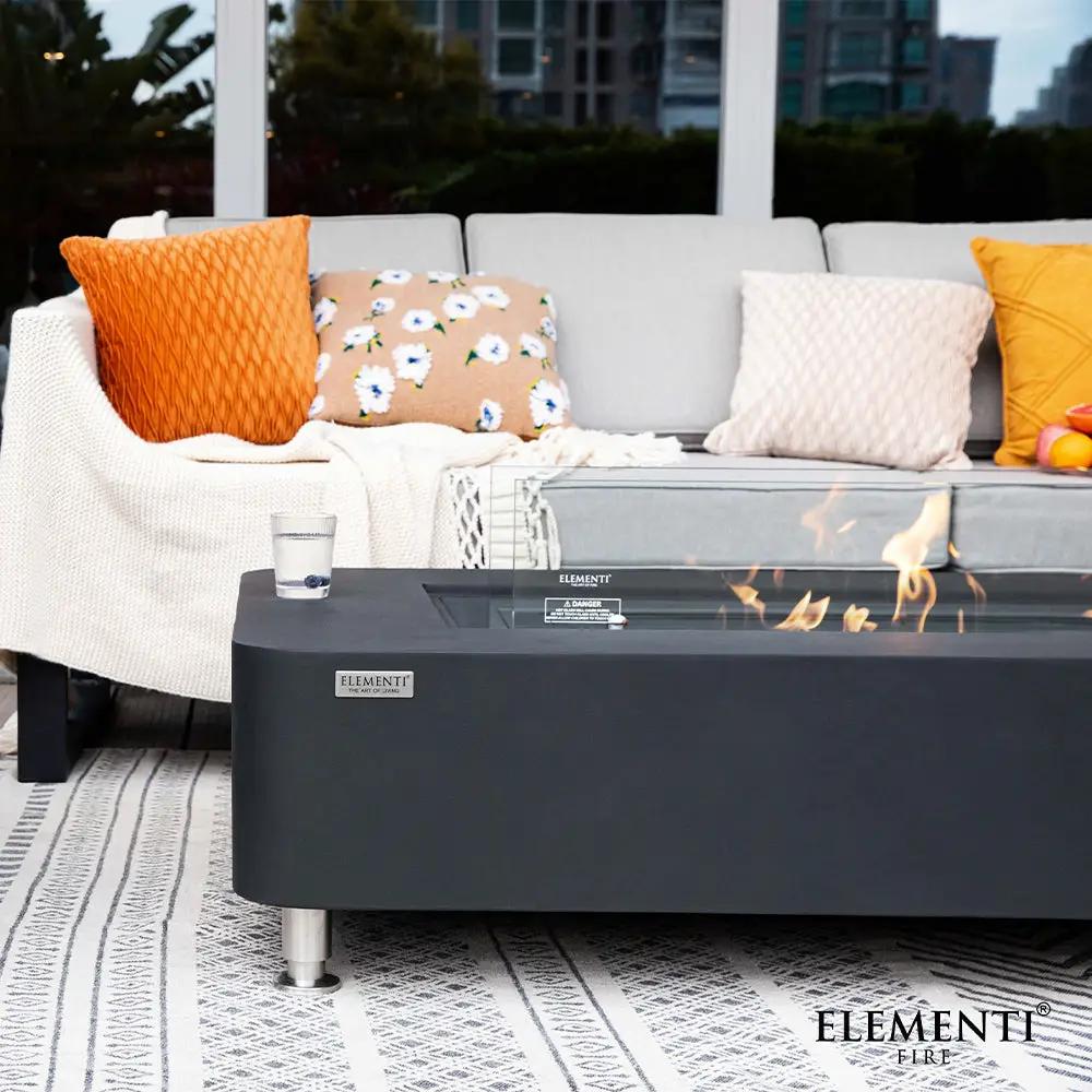 Elementi Sydney Ethanol Fire Pit 61.9 x 29.9 Inches by EnvelorHome