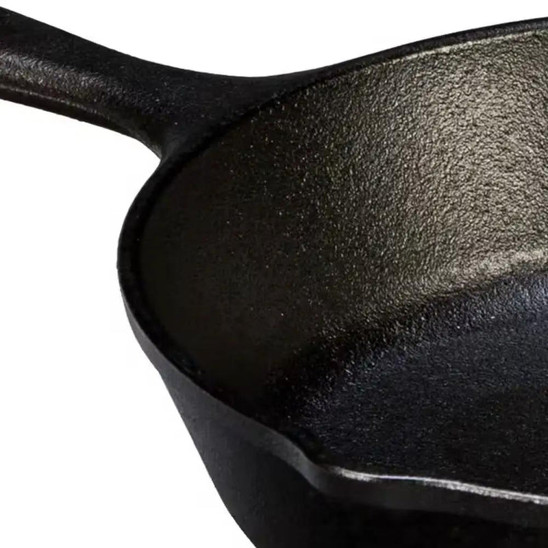 8-inch Pre-Seasoned Cast Iron Skillet Frying Pan with Pour Spouts Made in USA by HomePacific