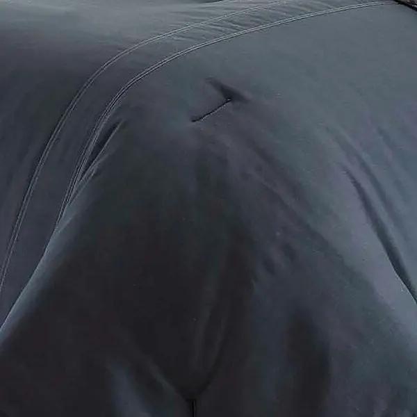 King size 100% Cotton Reverse Plaid Gray/White Comforter Set by HomePacific
