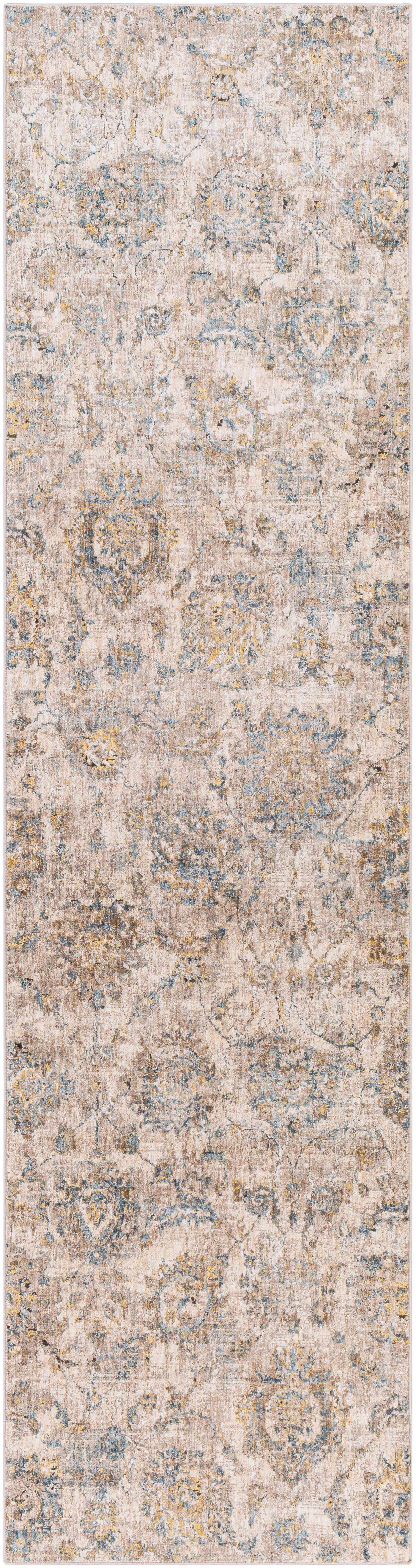 Morinville Teal Floral Rug by Boutique Rugs