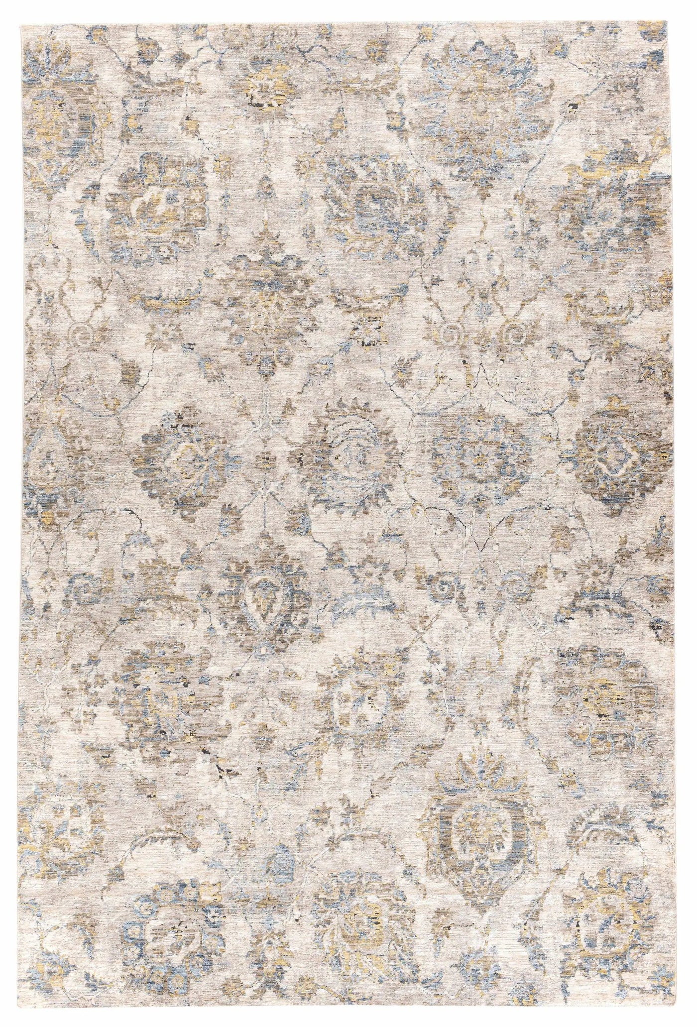 Morinville Teal Floral Rug by Boutique Rugs