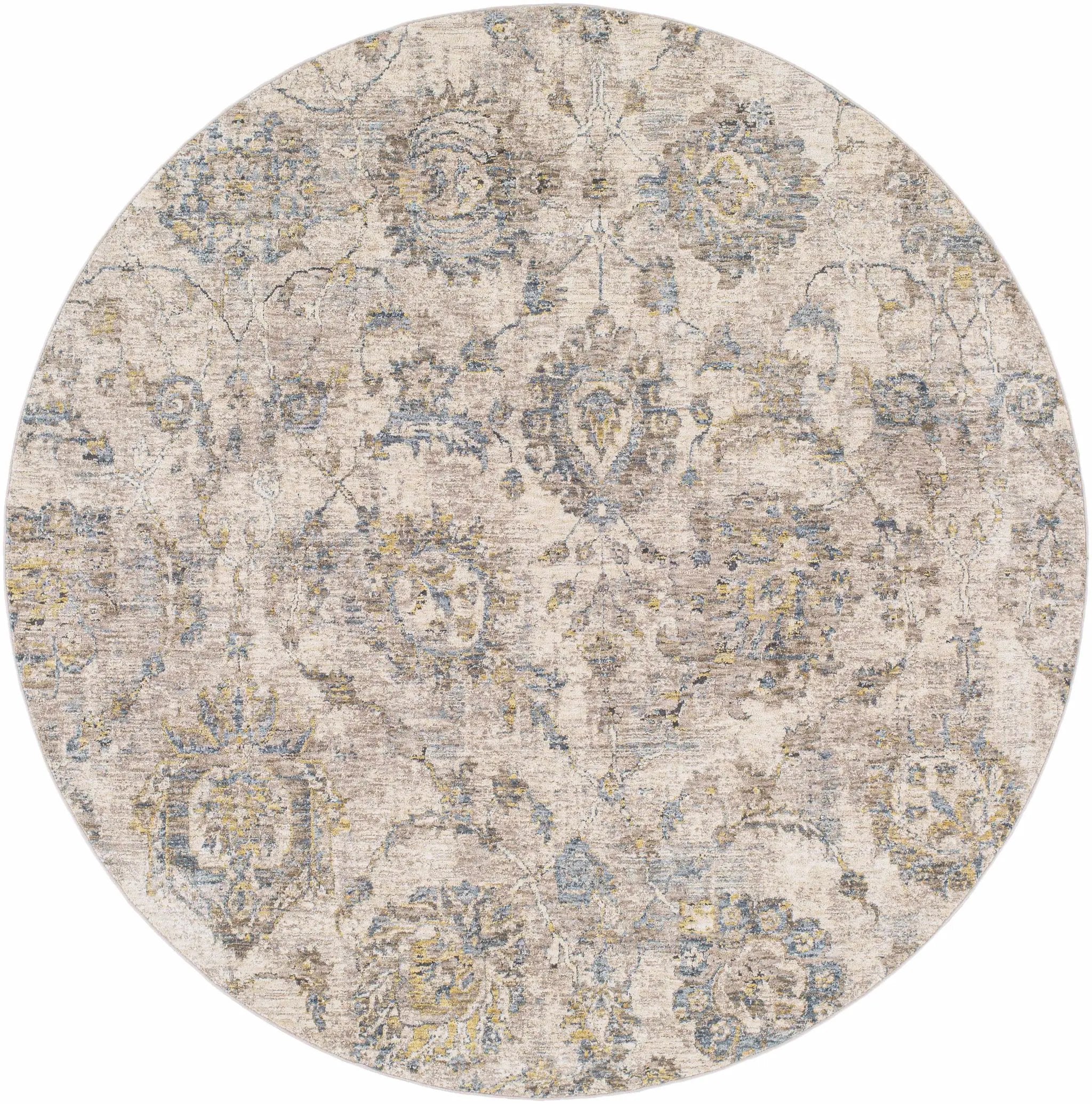 Morinville Teal Floral Rug by Boutique Rugs