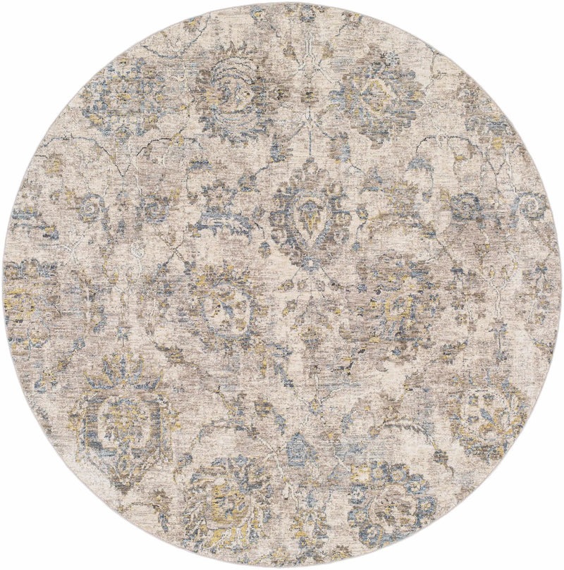 Morinville Teal Floral Rug by Boutique Rugs