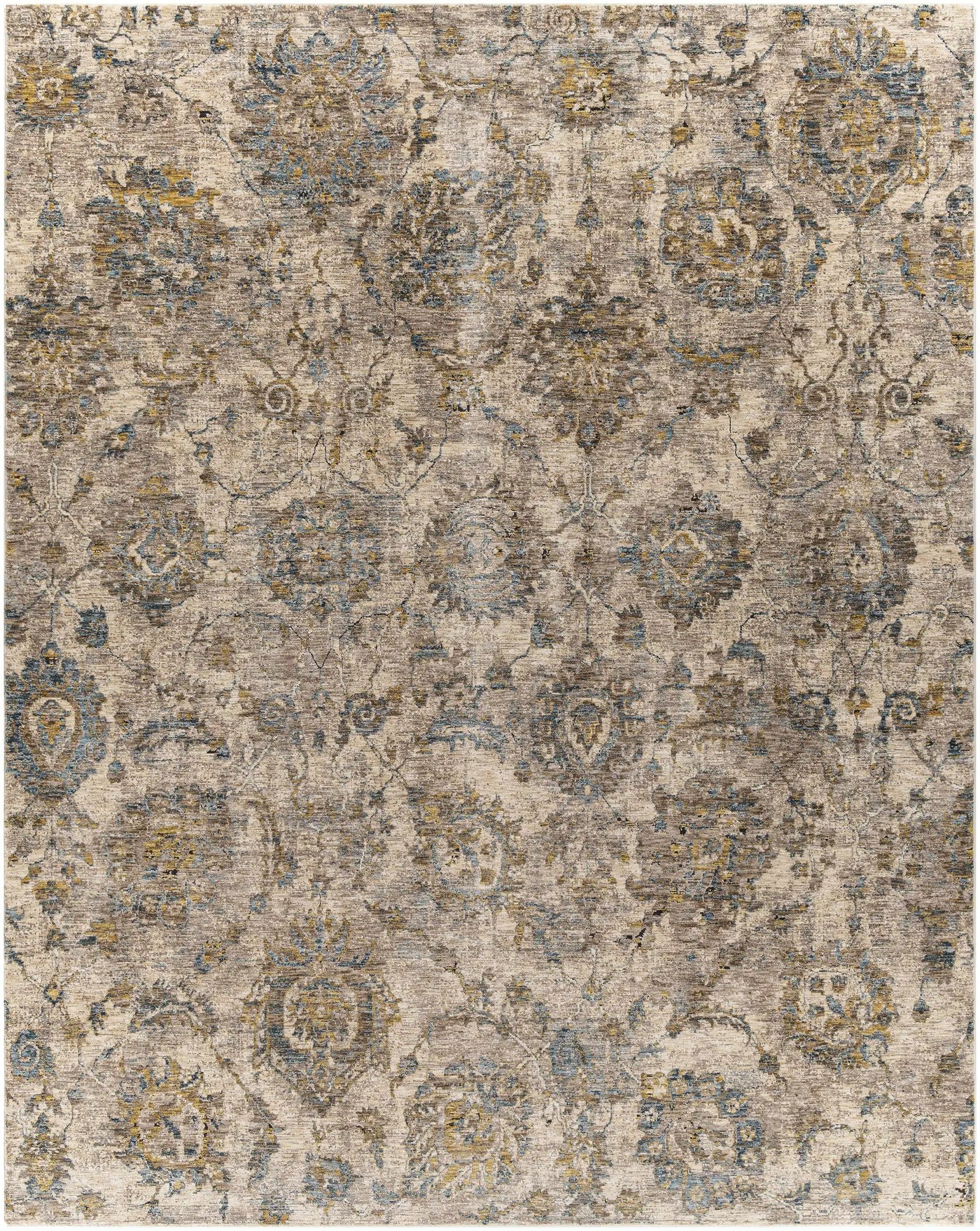 Morinville Teal Floral Rug by Boutique Rugs