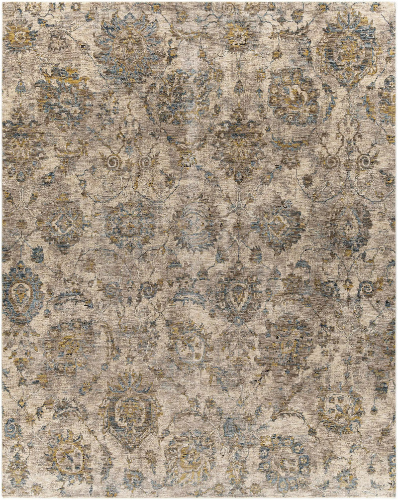 Morinville Teal Floral Rug by Boutique Rugs