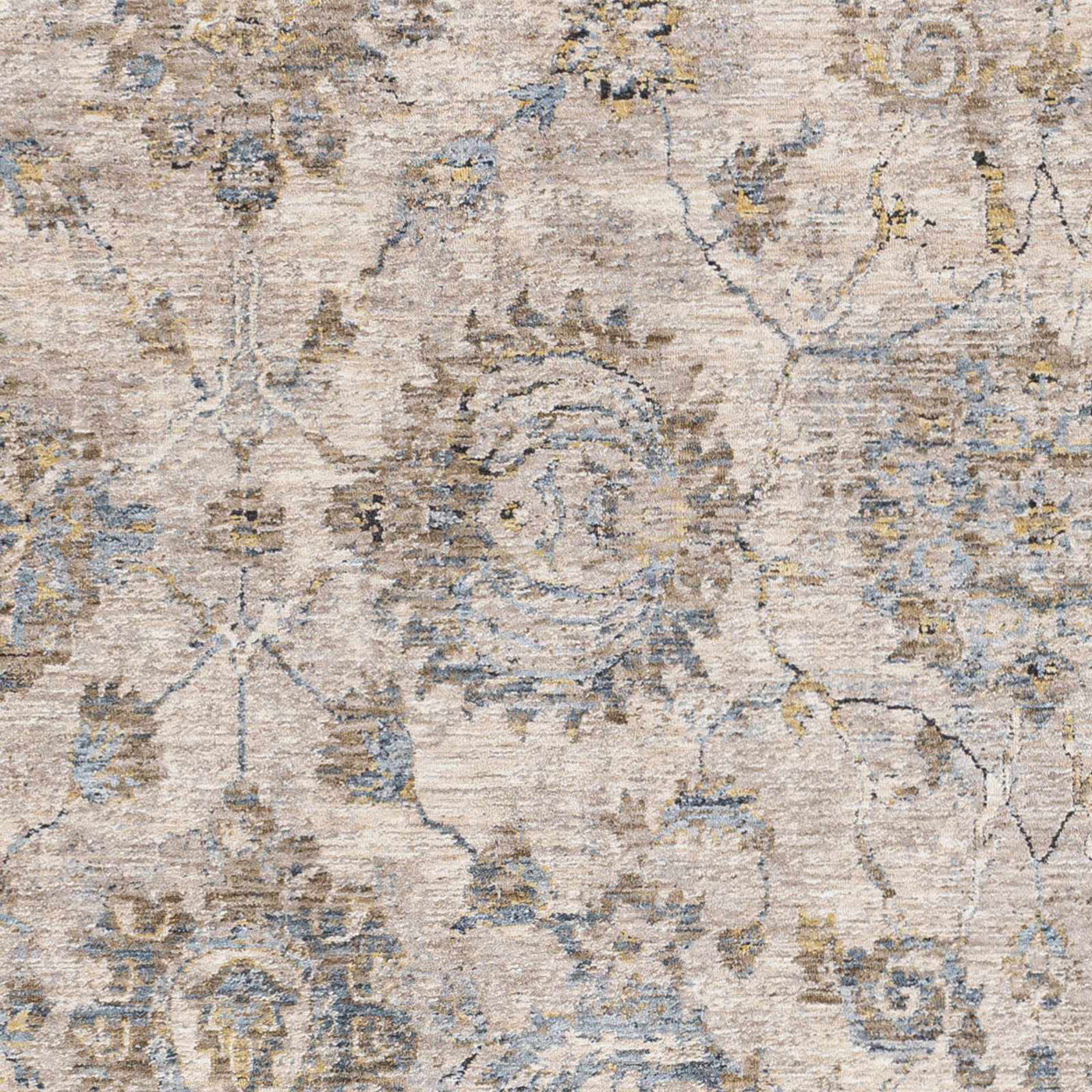 Morinville Teal Floral Rug by Boutique Rugs