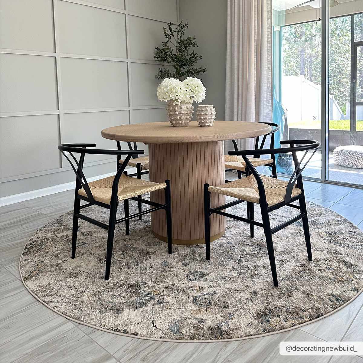 Morinville Teal Floral Rug by Boutique Rugs