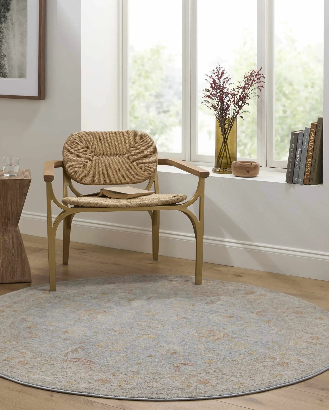 Edie Taupe Thick Luxe Oushak Rug by Boutique Rugs