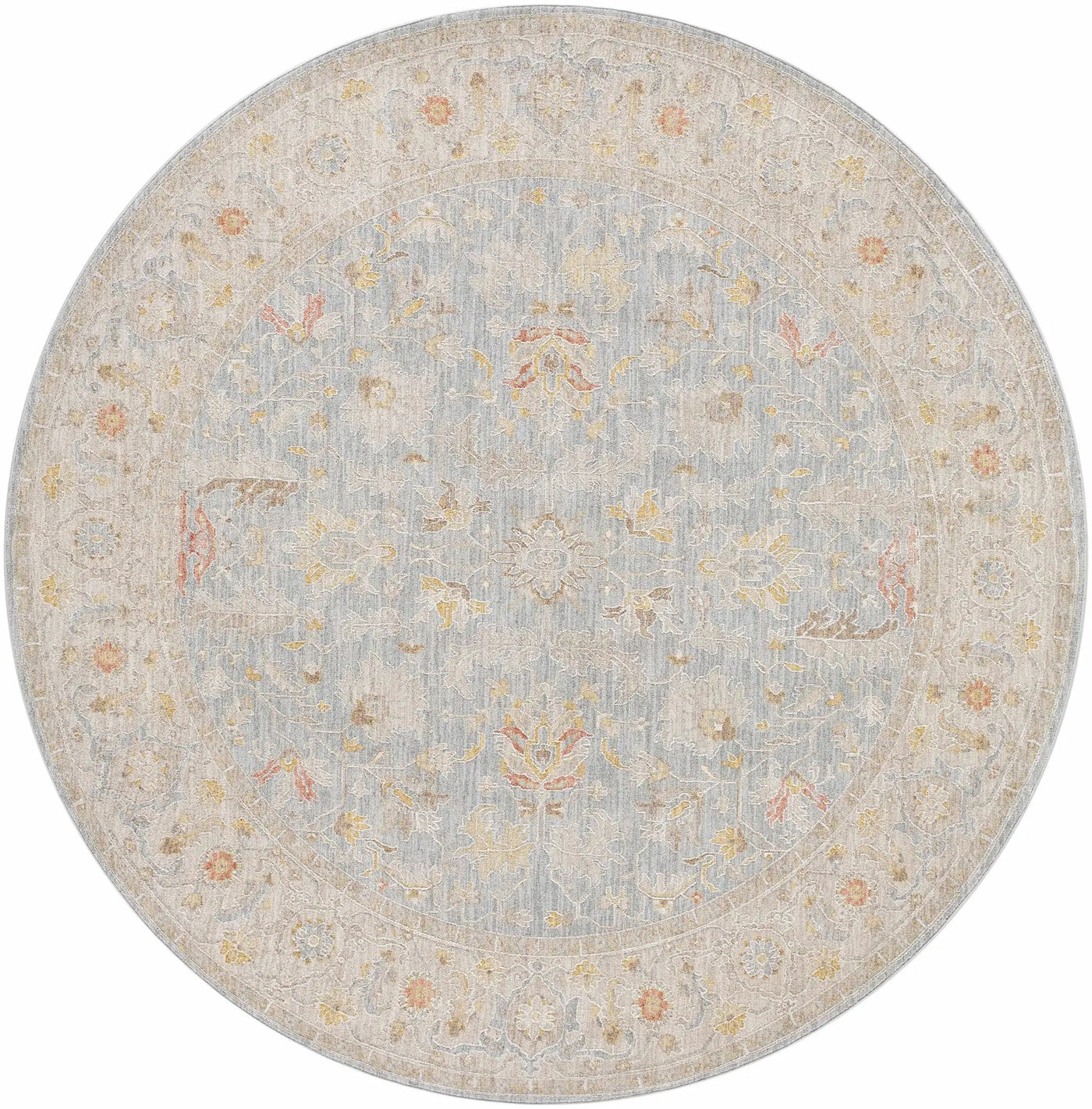 Edie Taupe Thick Luxe Oushak Rug by Boutique Rugs