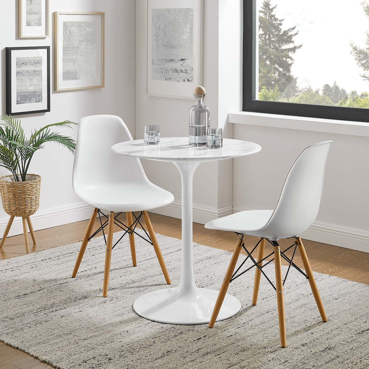 Lippa Round Faux Marble Dining Table by Modway, photo 6 of 62