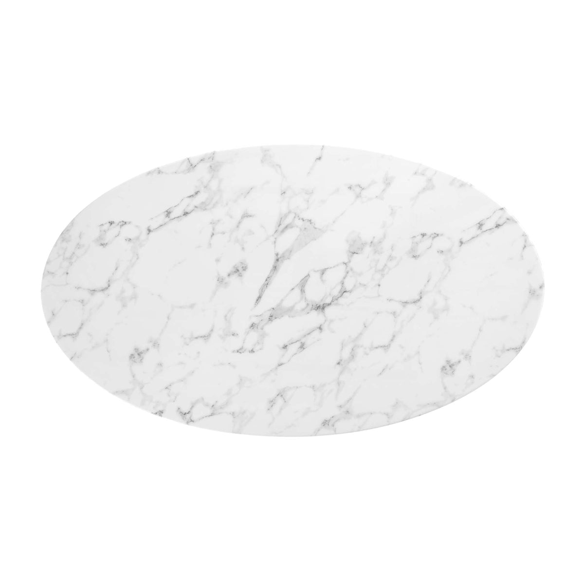 Lippa 54" Oval Faux Marble Dining Table by Modway - EEI-1134, photo 4 of 7