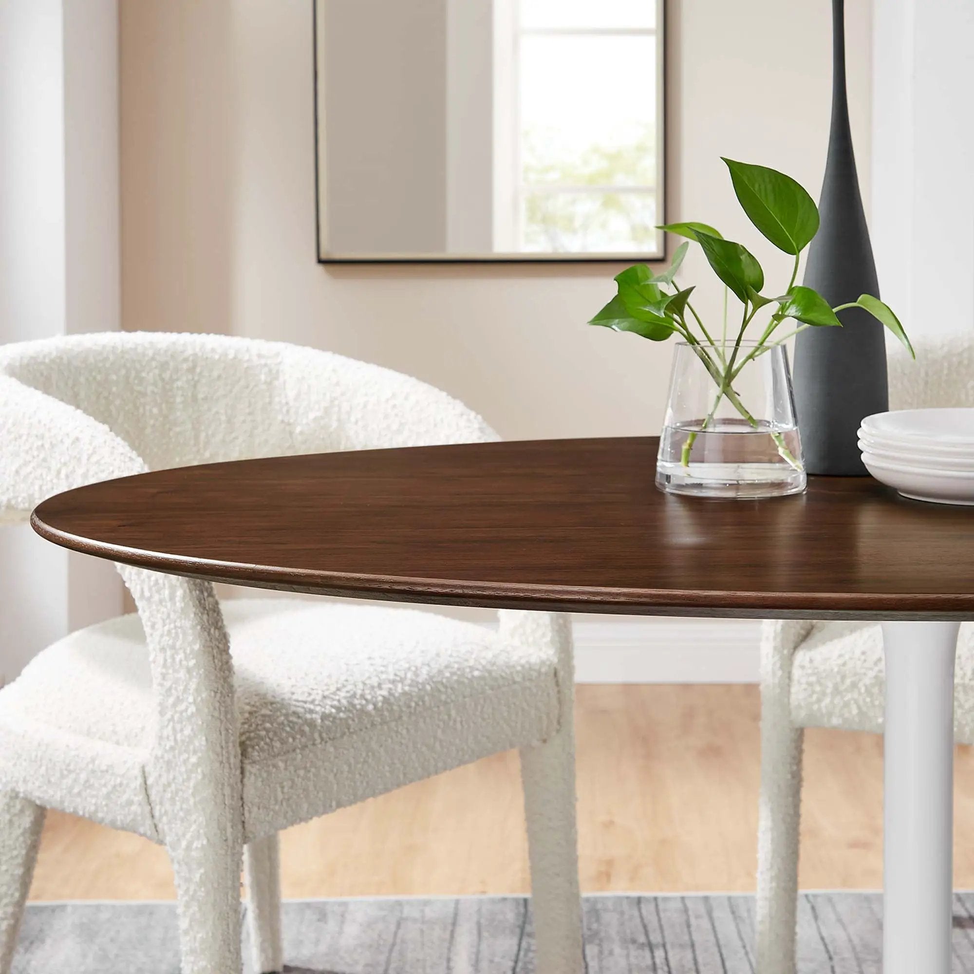 Lippa 60" Oval Wood Dining Table by Modway by HouseOfZazla