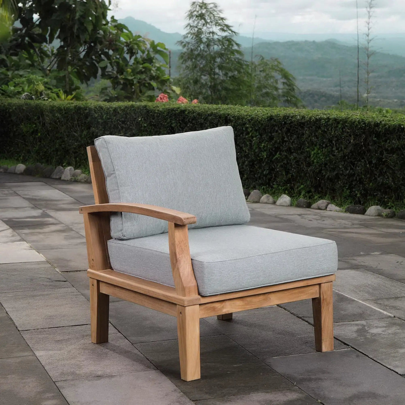 Marina Outdoor Patio Teak Left-Facing Sofa by Modway by HouseOfZazla