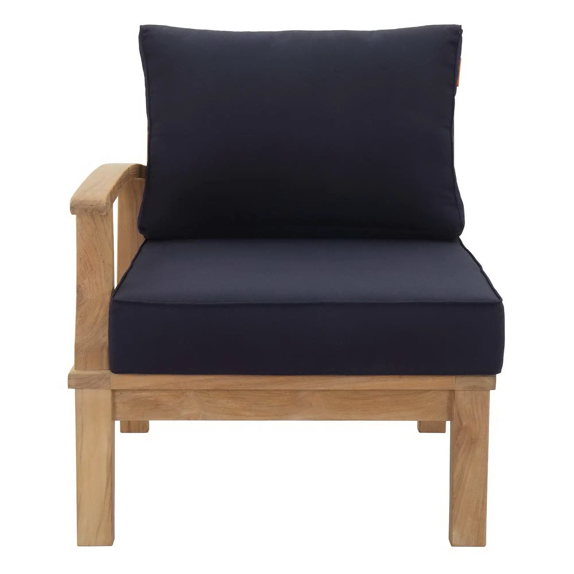 Marina Outdoor Patio Teak Left-Facing Sofa by Modway by HouseOfZazla