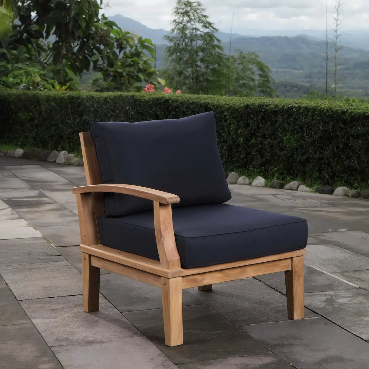 Marina Outdoor Patio Teak Left-Facing Sofa by Modway by HouseOfZazla