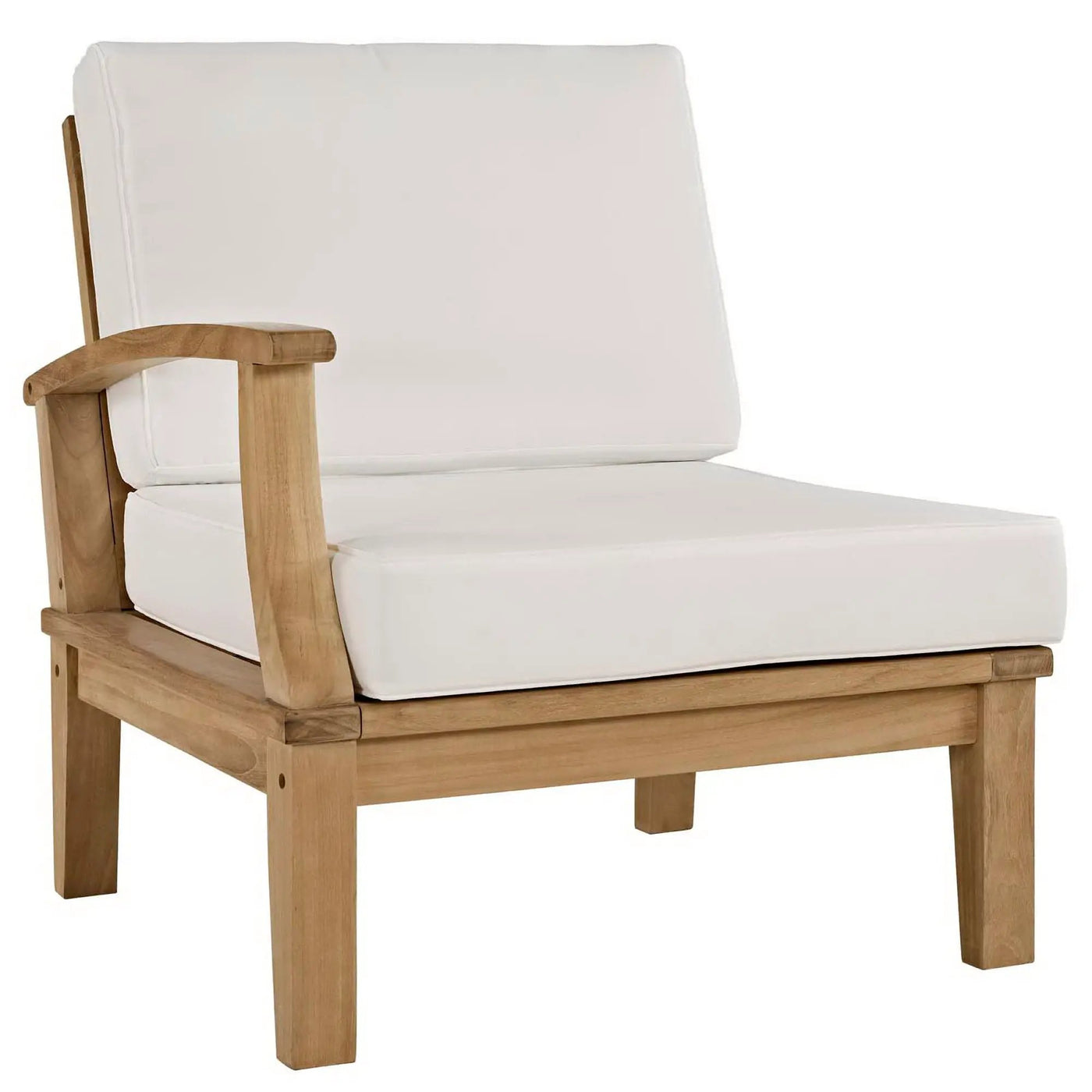 Marina Outdoor Patio Teak Left-Facing Sofa by Modway by HouseOfZazla