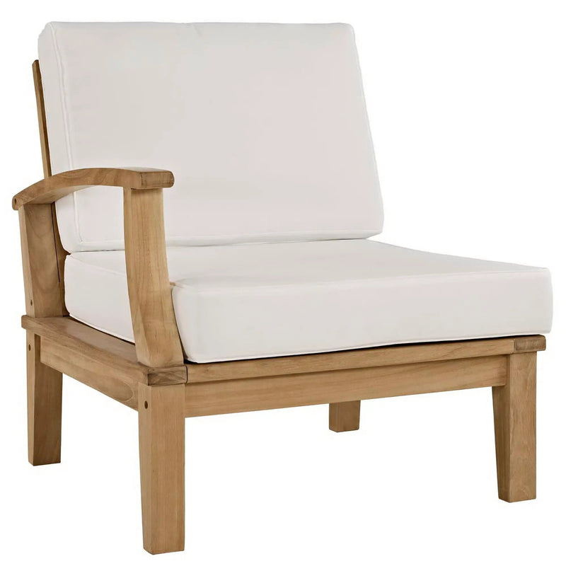 Marina Outdoor Patio Teak Left-Facing Sofa by Modway by HouseOfZazla