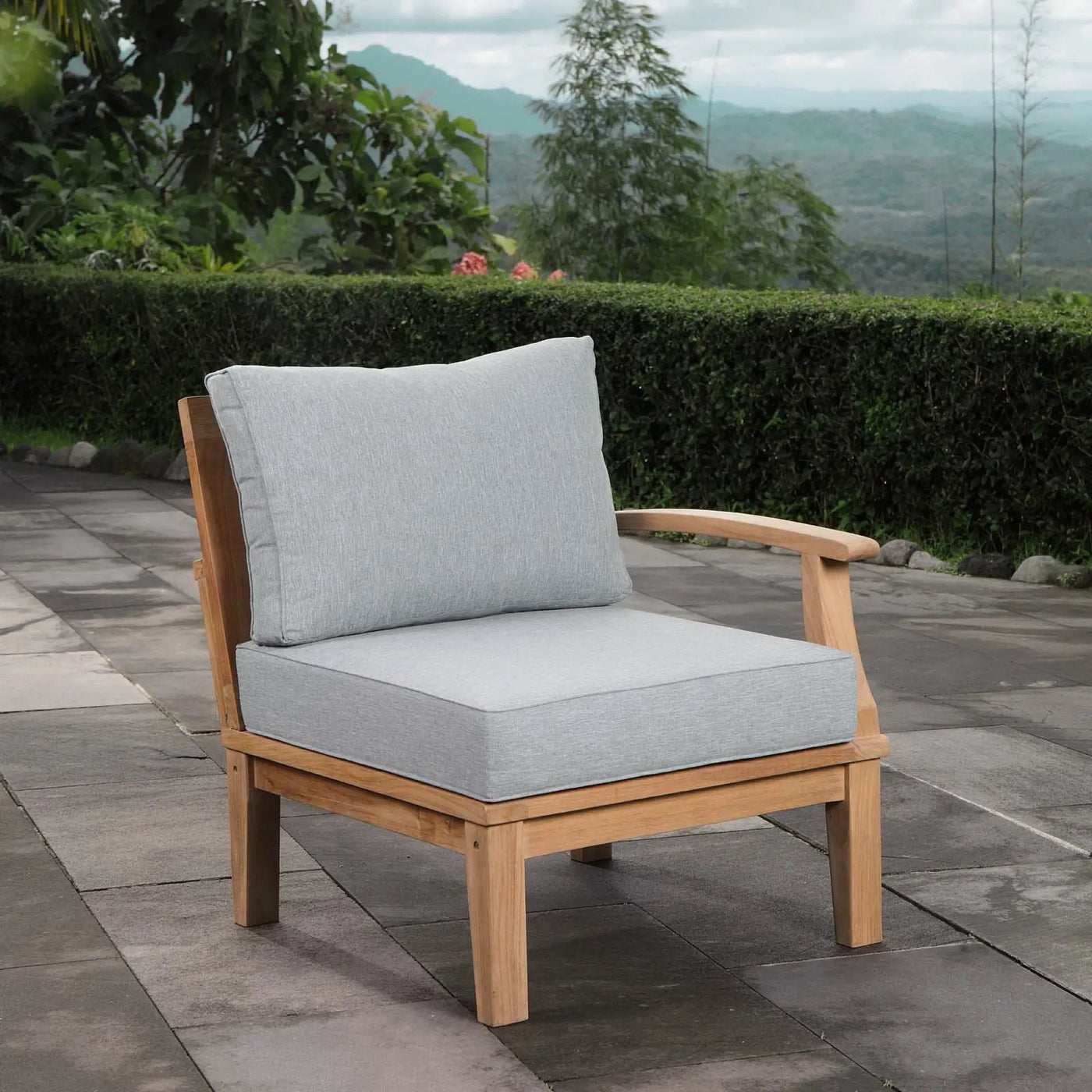 Marina Outdoor Patio Teak Right-Facing Sofa by Modway by HouseOfZazla
