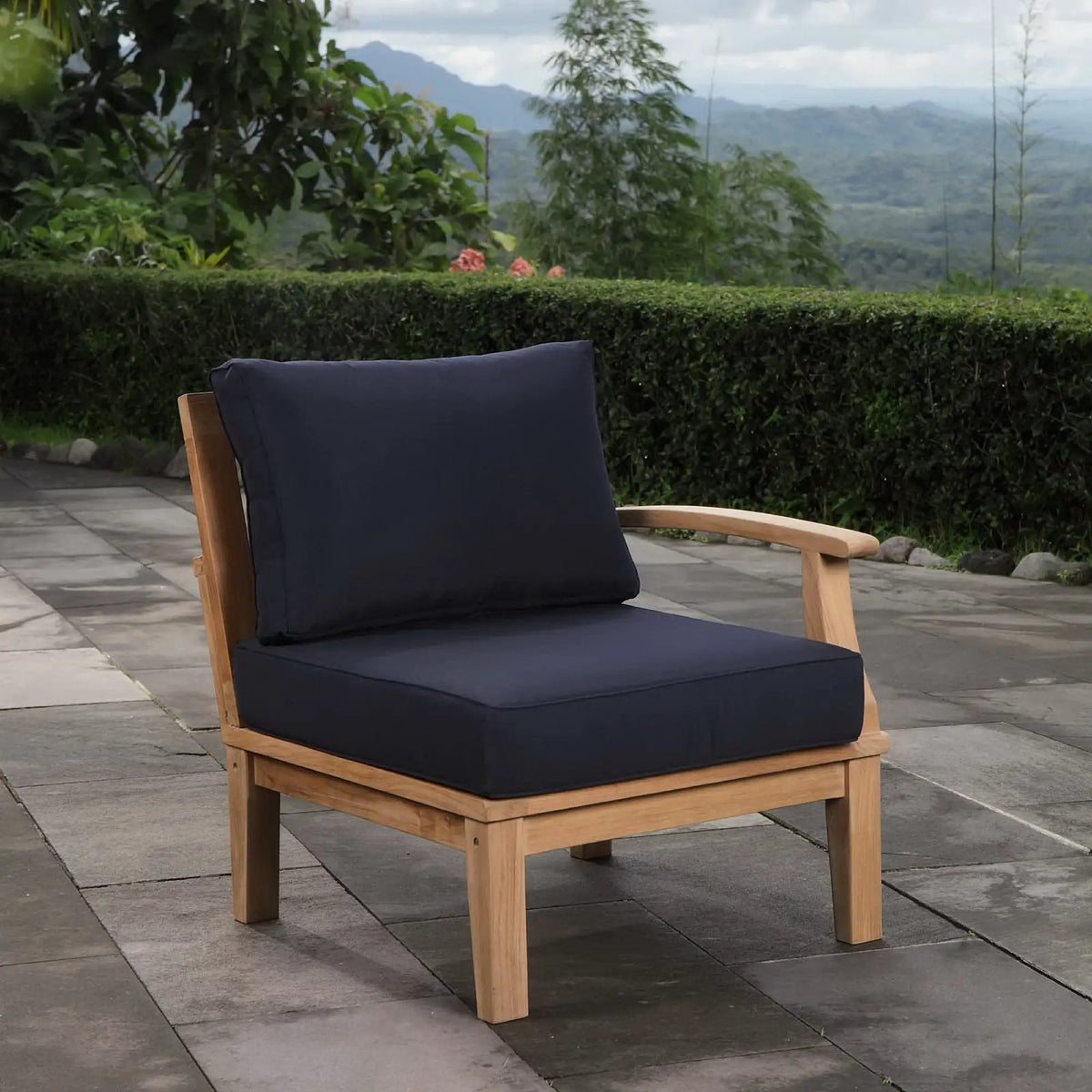 Marina Outdoor Patio Teak Right-Facing Sofa by Modway by HouseOfZazla