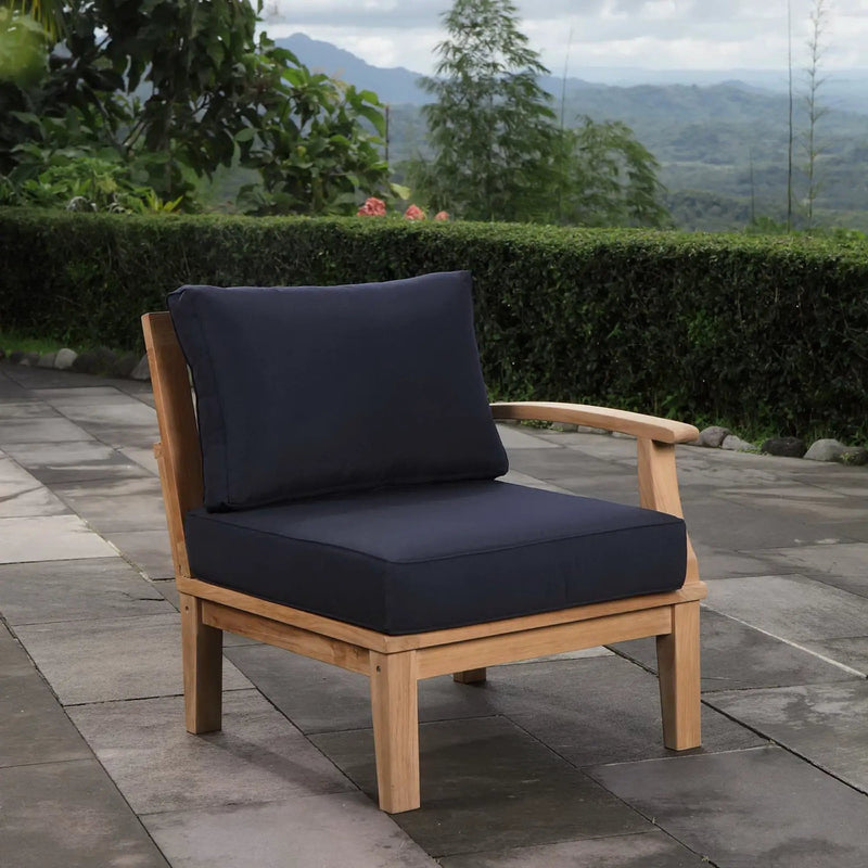 Marina Outdoor Patio Teak Right-Facing Sofa by Modway by HouseOfZazla