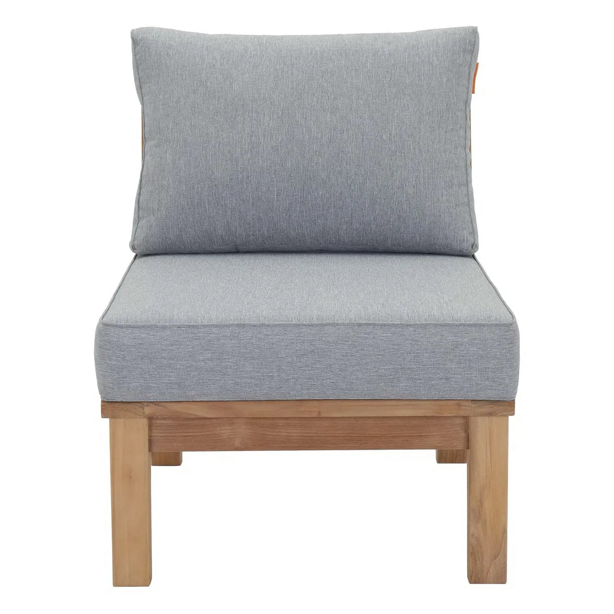 Marina Armless Outdoor Patio Teak Sofa by Modway by HouseOfZazla