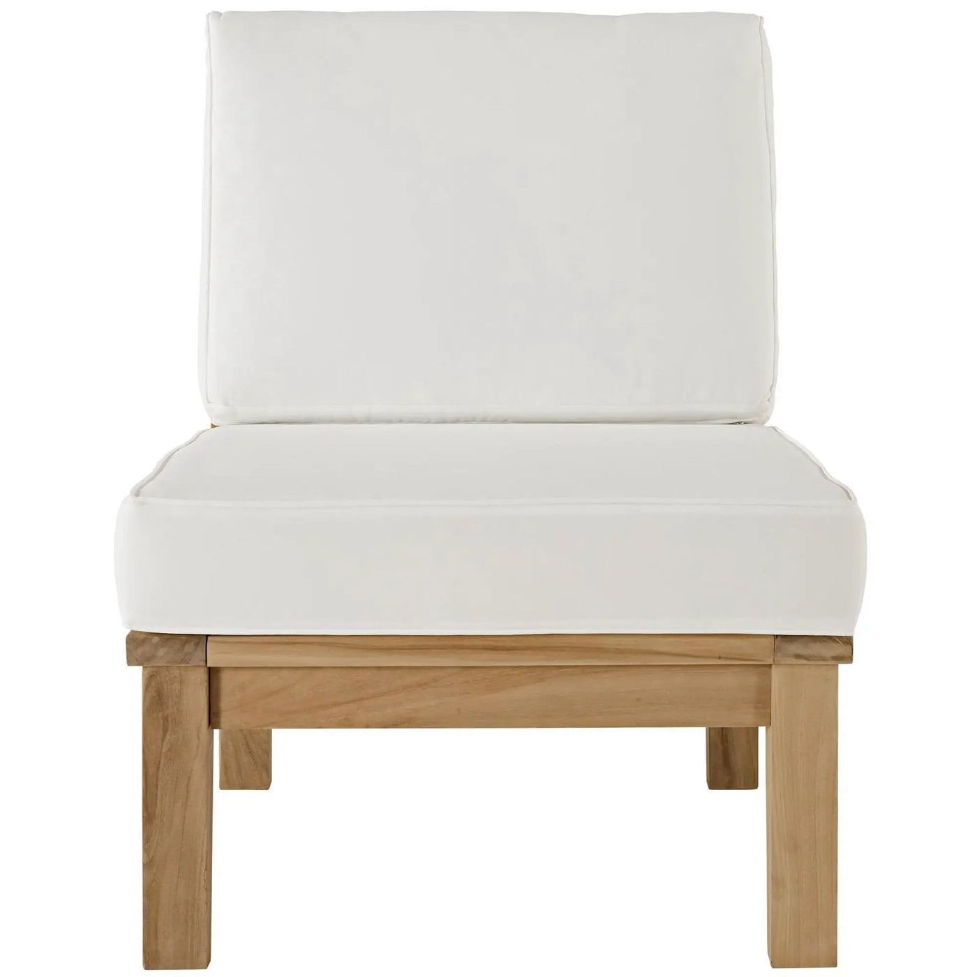 Marina Armless Outdoor Patio Teak Sofa by Modway by HouseOfZazla