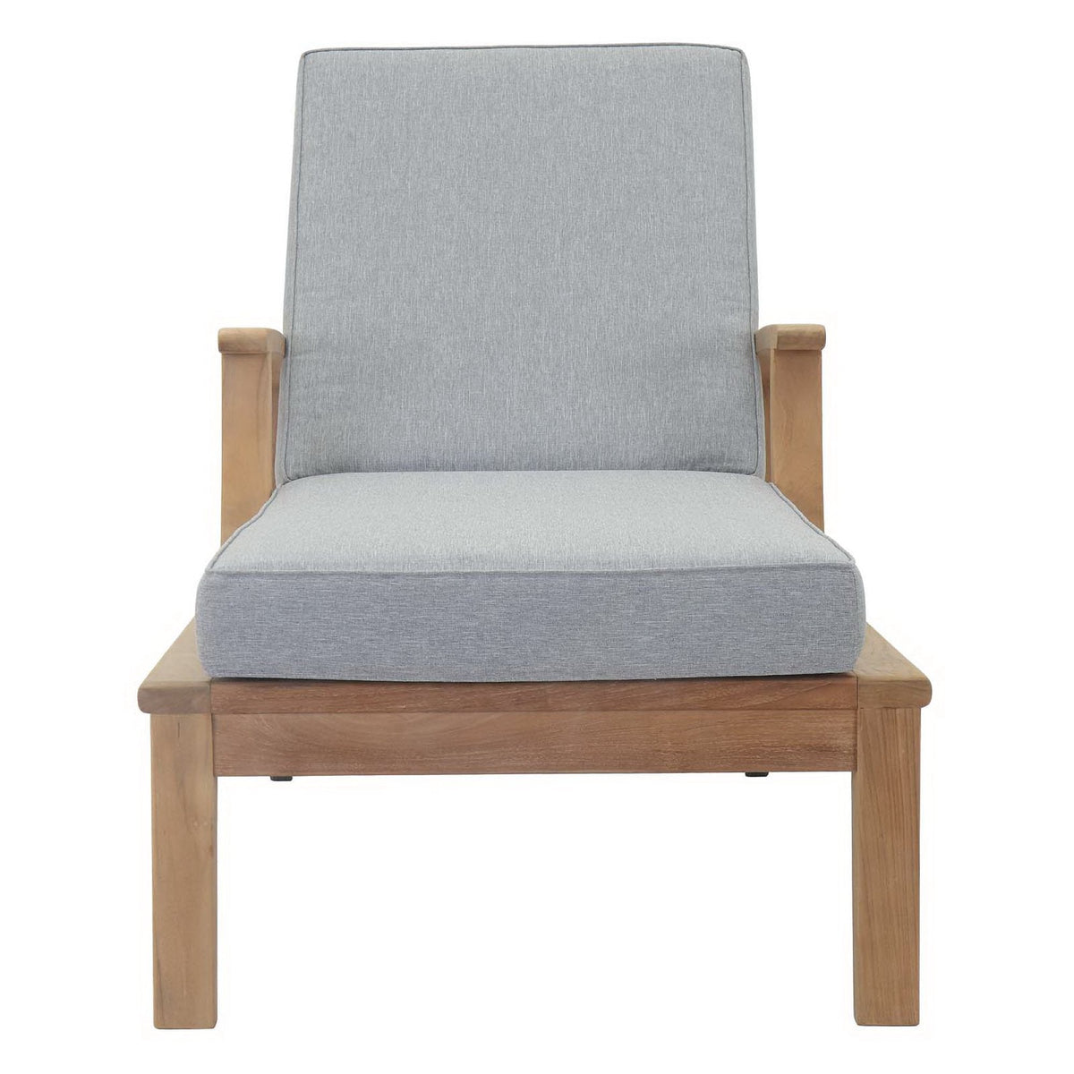 Marina Outdoor Patio Teak Single Chaise by Modway, photo 4 of 21