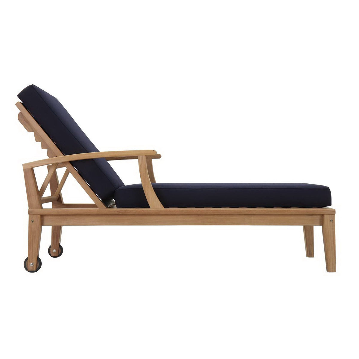 Marina Outdoor Patio Teak Single Chaise by Modway, photo 10 of 21