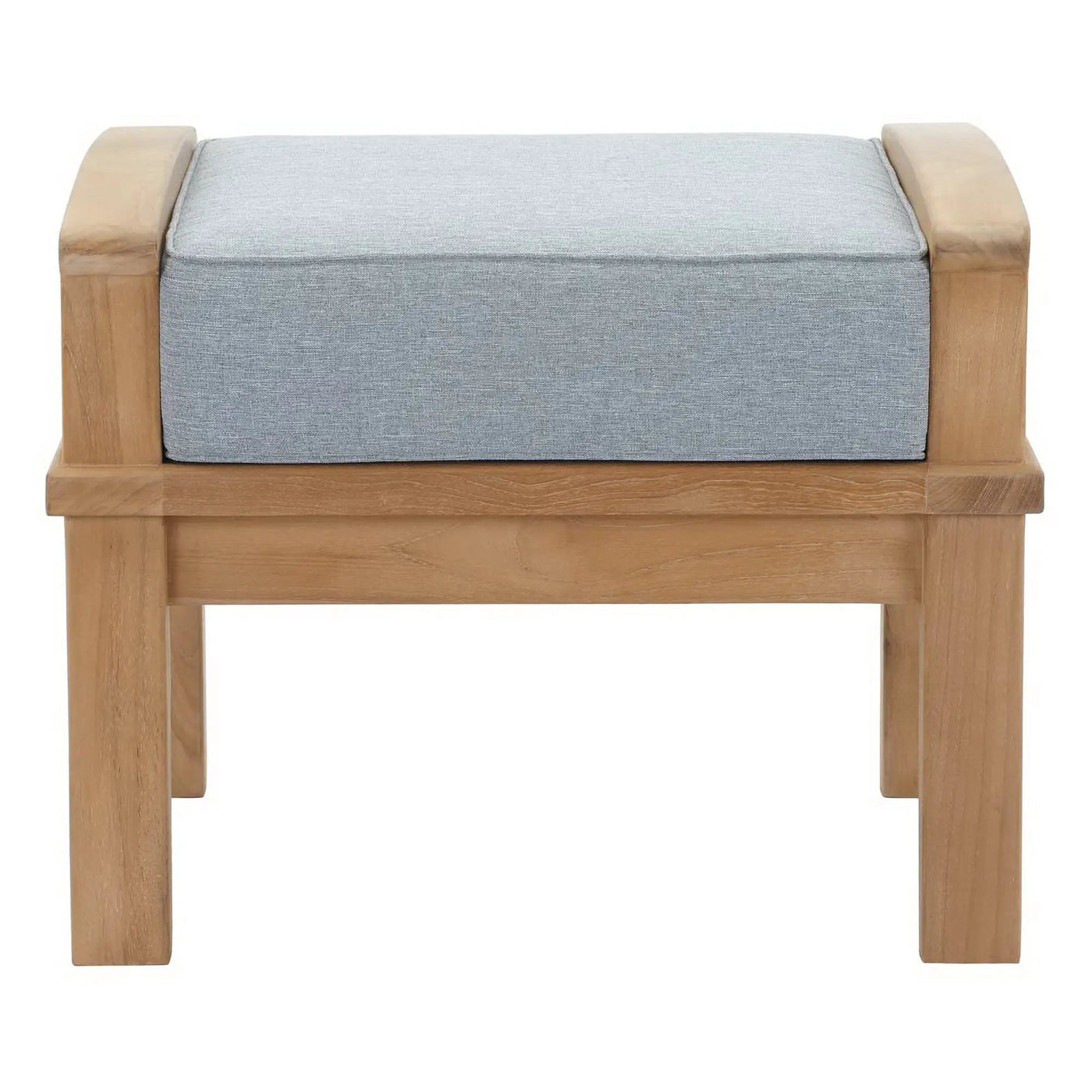Marina Outdoor Patio Teak Ottoman by Modway by HouseOfZazla