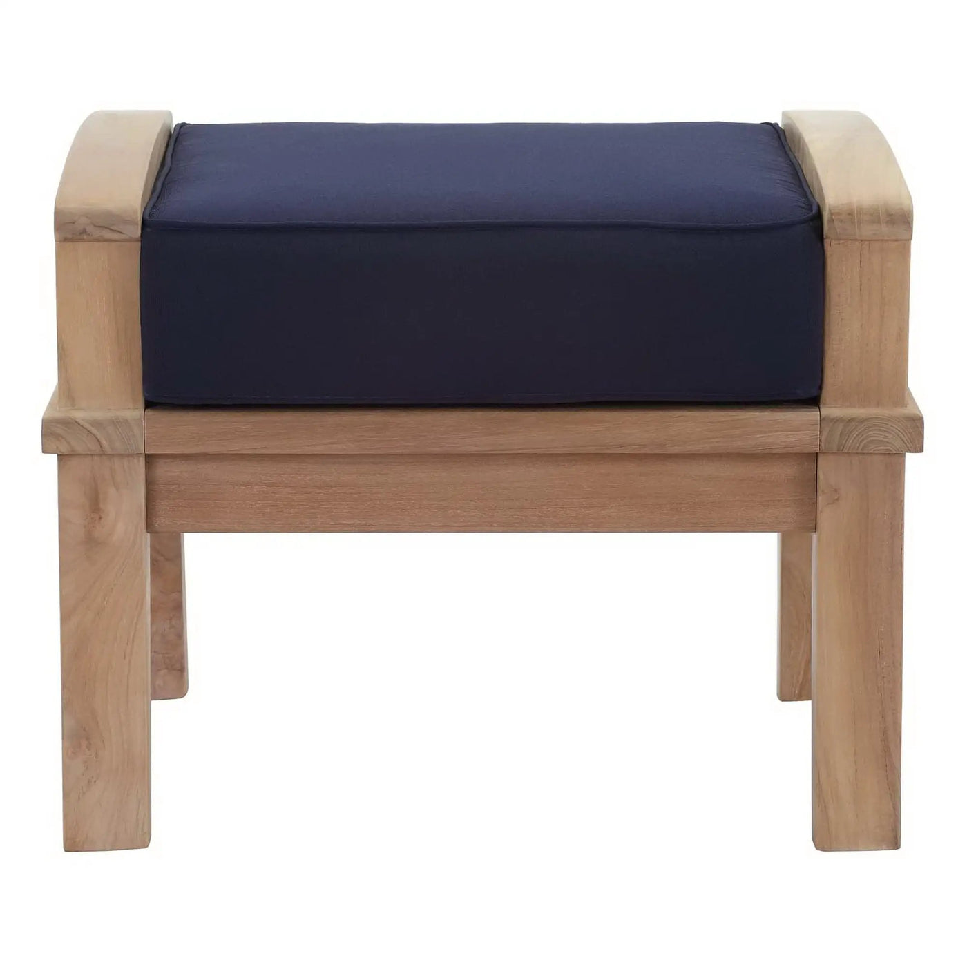 Marina Outdoor Patio Teak Ottoman by Modway by HouseOfZazla