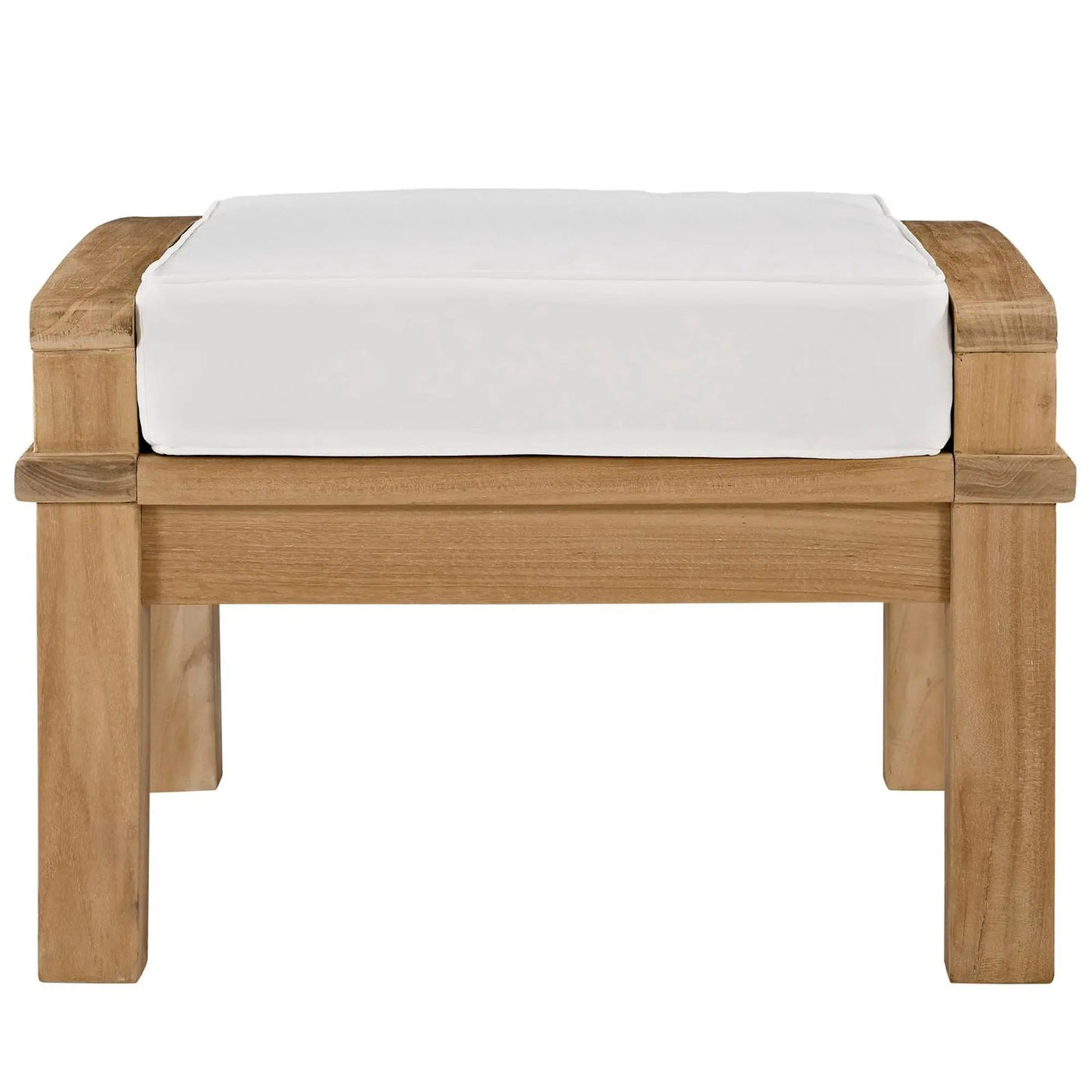 Marina Outdoor Patio Teak Ottoman by Modway by HouseOfZazla