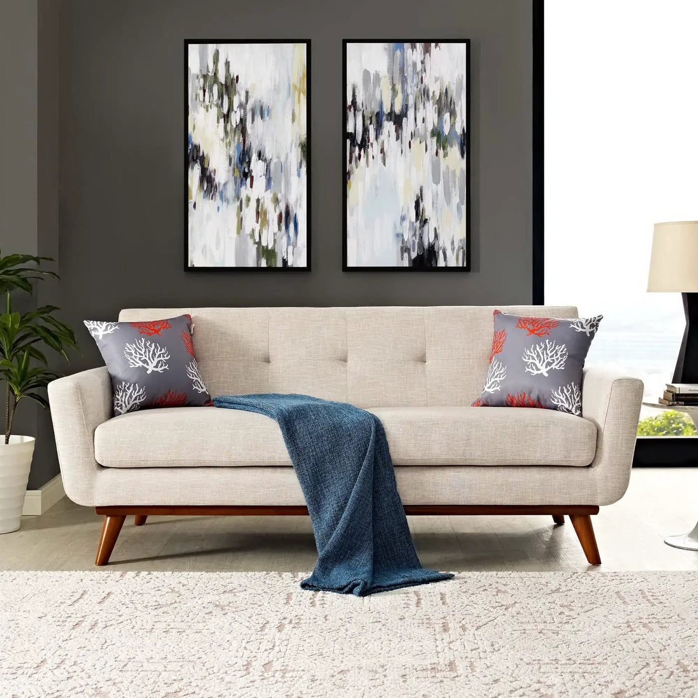 Engage Upholstered Fabric Loveseat by Modway by HouseOfZazla