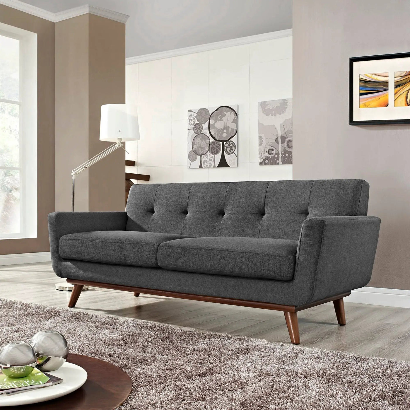 Engage Upholstered Fabric Loveseat by Modway by HouseOfZazla