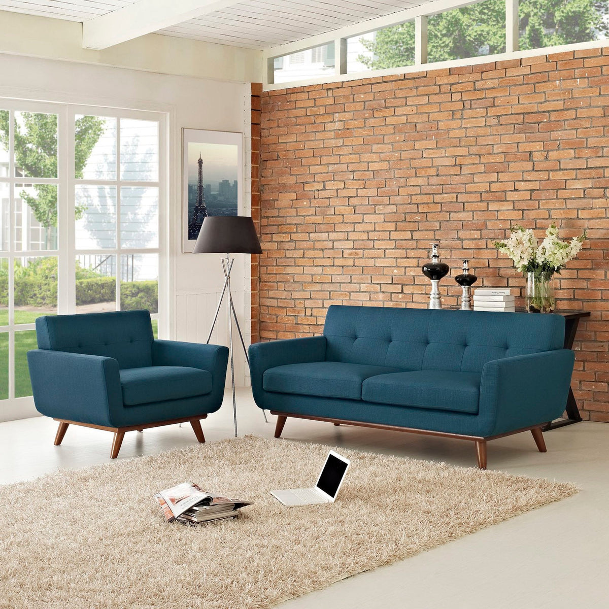 Engage Armchair and Loveseat Set of 2 by Modway, photo 6 of 18