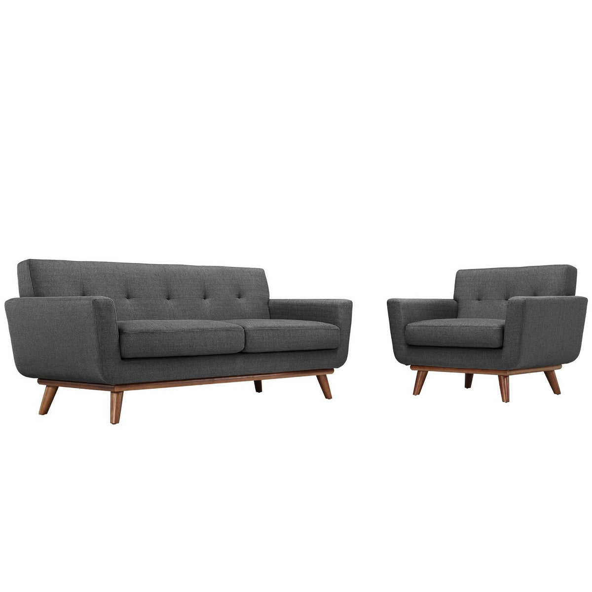 Engage Armchair and Loveseat Set of 2 by Modway, photo 7 of 18