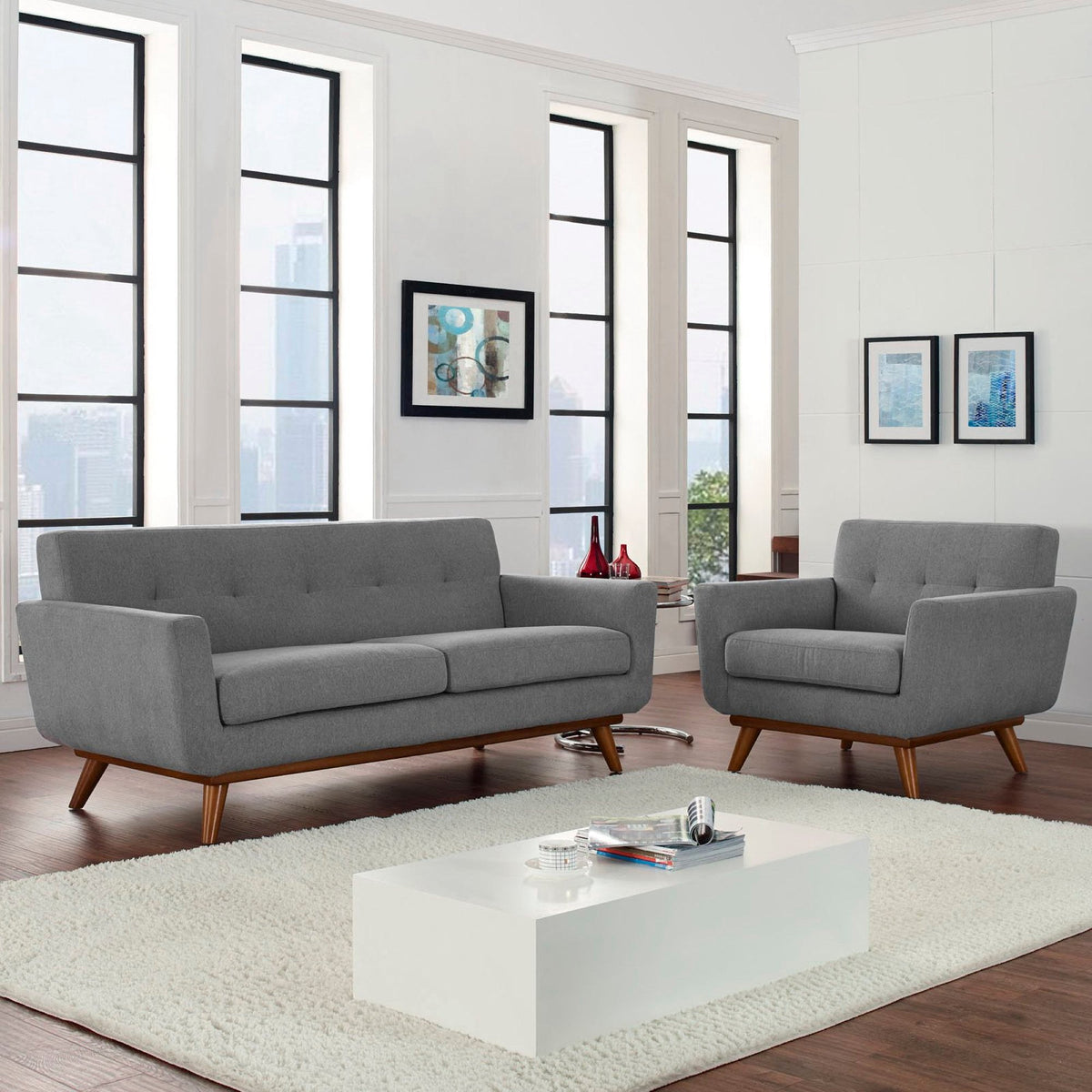 Engage Armchair and Loveseat Set of 2 by Modway, photo 18 of 18