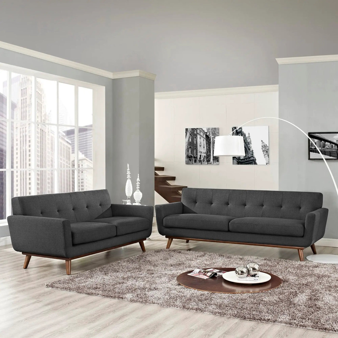 Engage Loveseat and Sofa Set of 2 by Modway by HouseOfZazla
