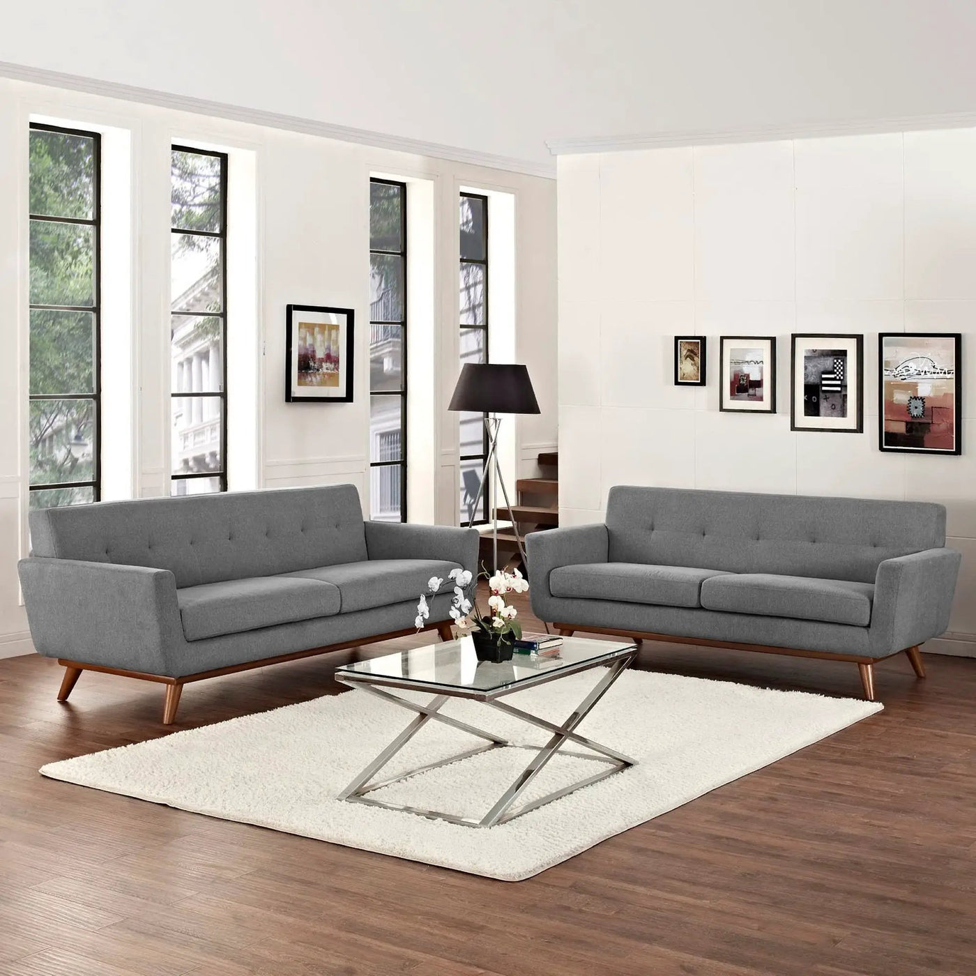 Engage Loveseat and Sofa Set of 2 by Modway by HouseOfZazla