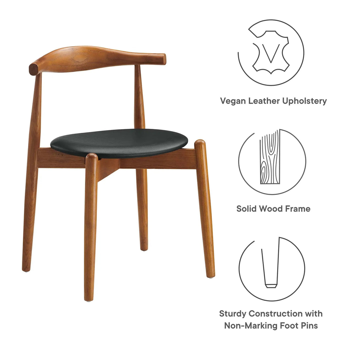 Stalwart Dining Side Chairs Set of 2 by Modway by HouseOfZazla