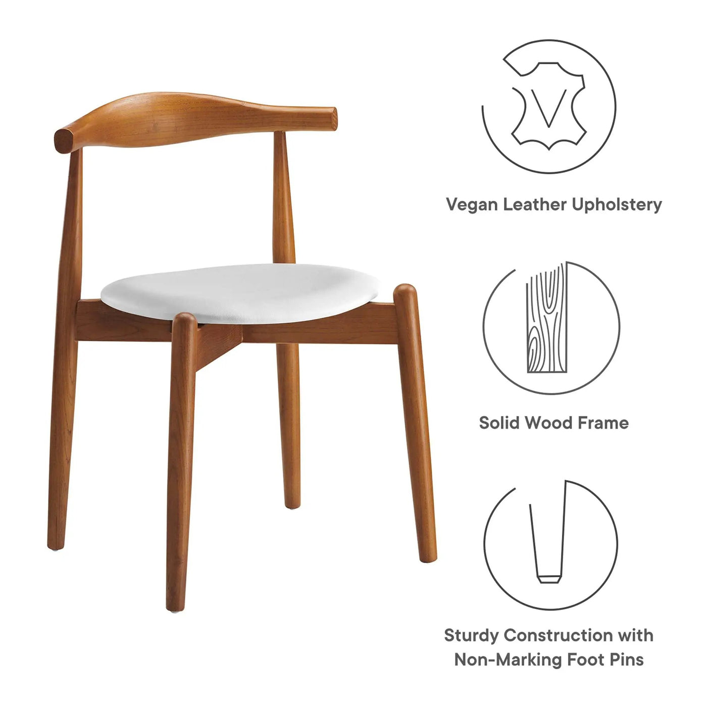 Stalwart Dining Side Chairs Set of 2 by Modway by HouseOfZazla