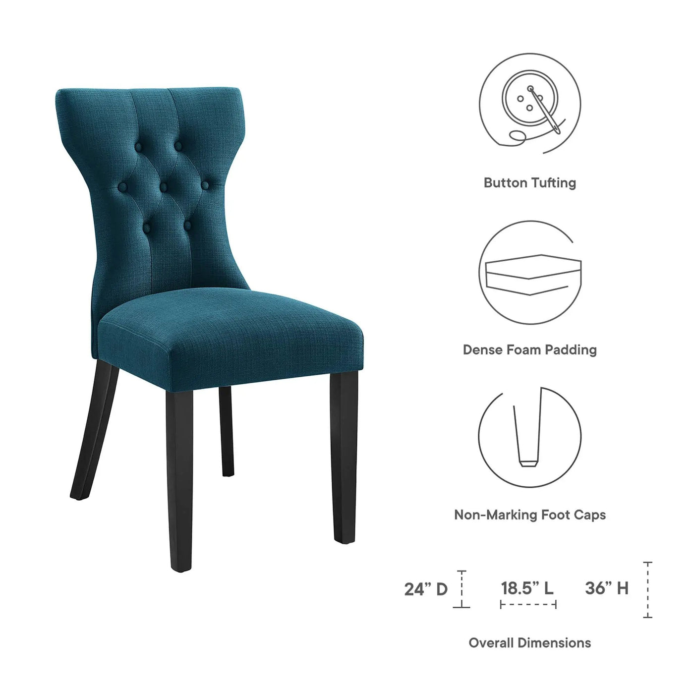 Silhouette Dining Side Chair by Modway by HouseOfZazla