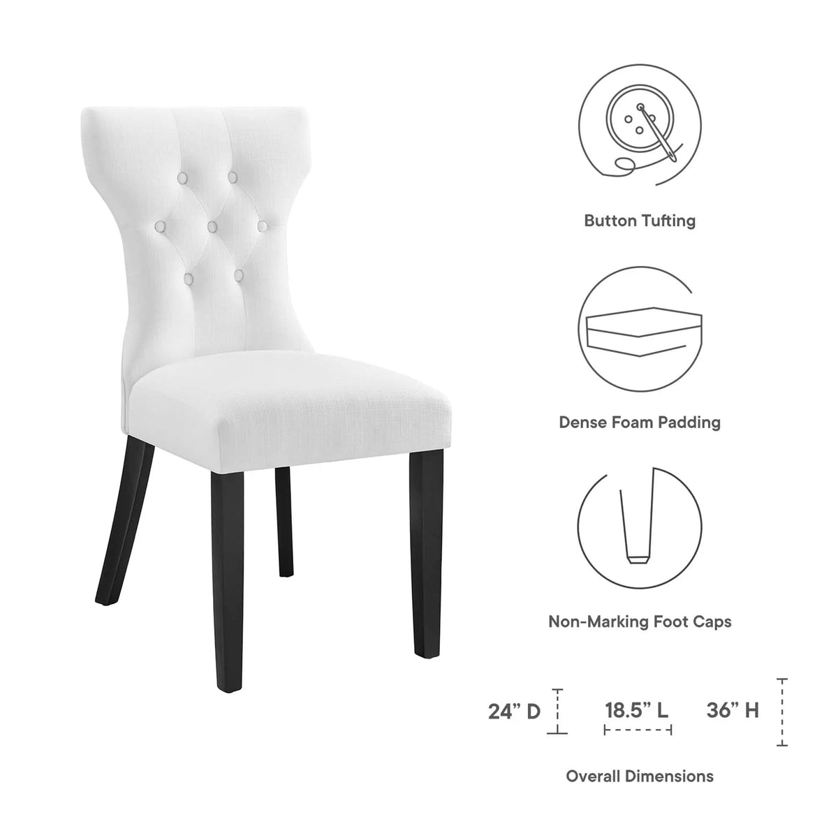 Silhouette Dining Side Chair by Modway by HouseOfZazla