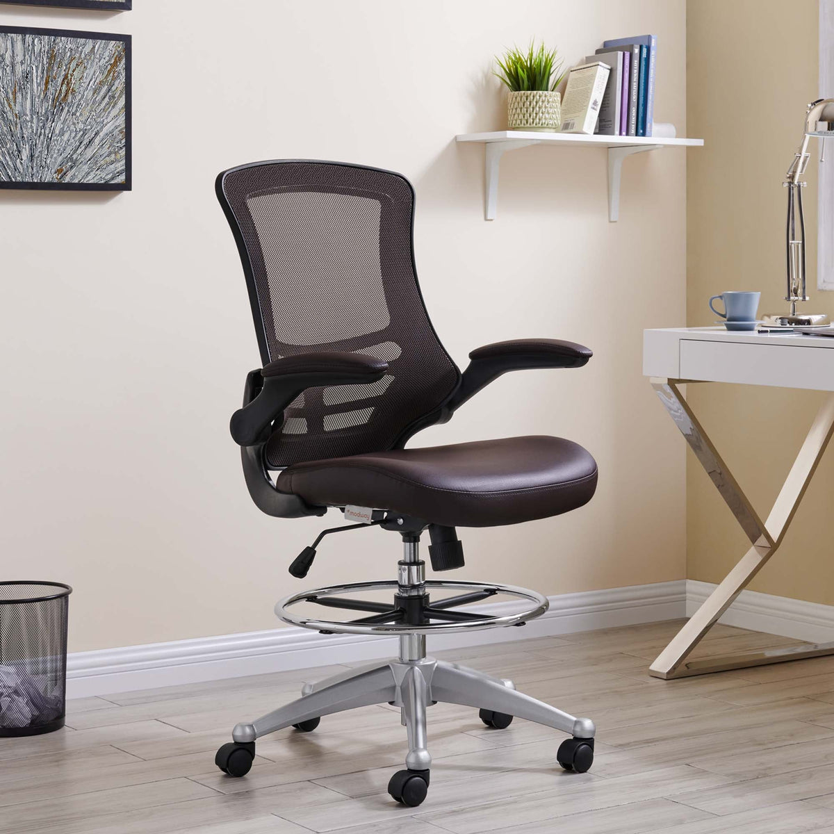 Attainment Vinyl Drafting Chair by Modway, photo 24 of 25
